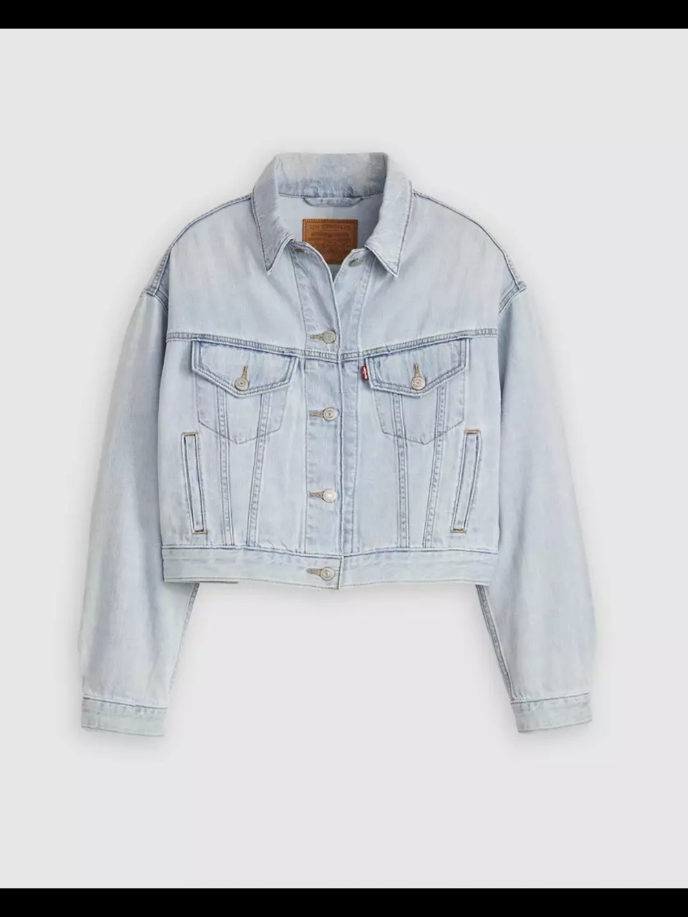 Levi's® Premium
Shrunken '90s Linen+ Denim Lightweight Trucker Jacket